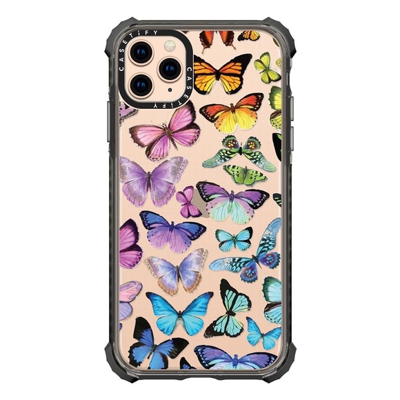 Casetify iPhone 11 Pro Max Butterfly Rainbow Ultra Impact Case Cases